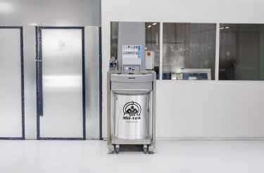 Stahlverdichter im Lagerraum
